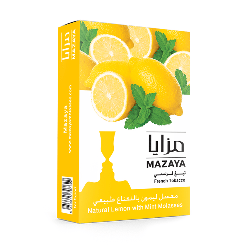 Buy Mazaya Shisha Tobacco Lemon with Mint in Various Sizes