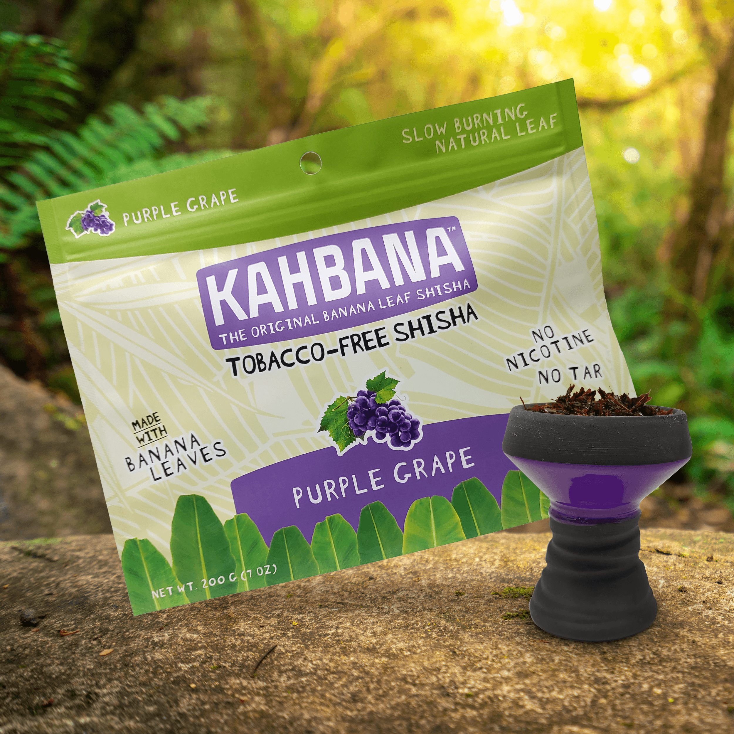 KAHBANA Original Banana Leaf Shisha Purple Grape - Lavoo