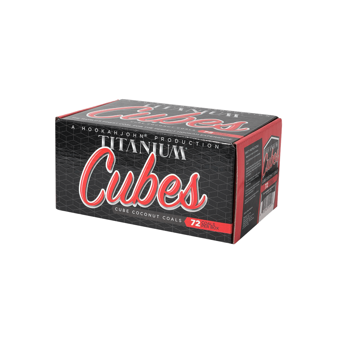 Titanium Hookah Charcoal Cubes 72pcs - Lavoo