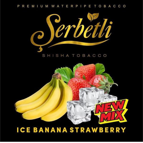 Serbetli Shisha Tobacco Ice Banana Strawberry - Lavoo