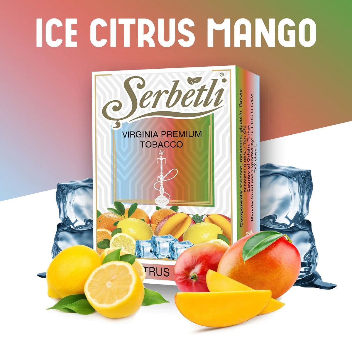 Serbetli Shisha Tobacco Ice Citrus Mango - Lavoo