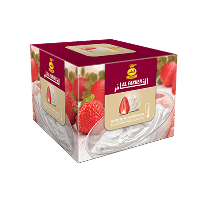 Al Fakher Shisha Tobacco Strawberry with Cream - Lavoo