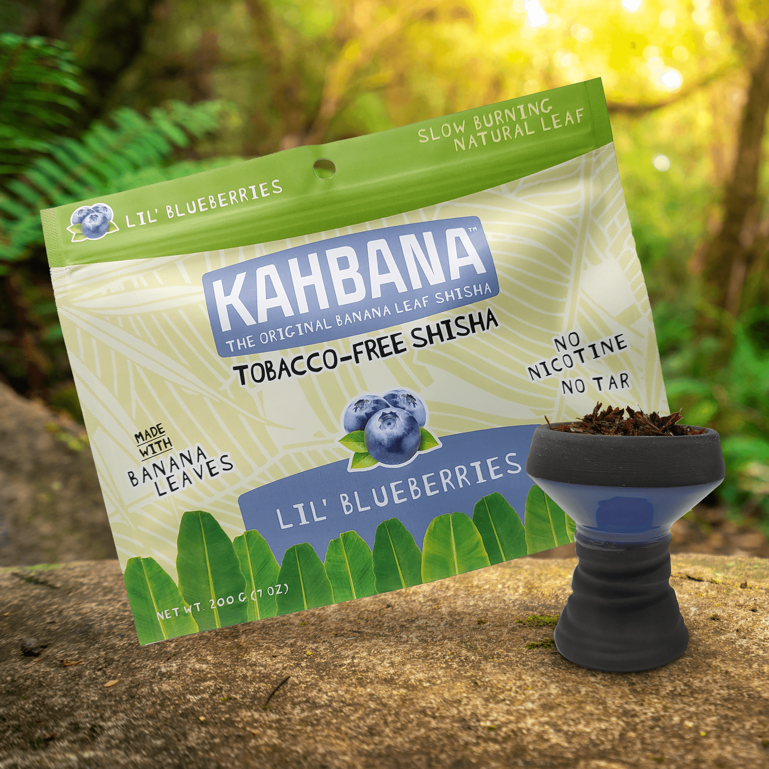 KAHBANA Original Banana Leaf Shisha Lil' Blueberries - Lavoo