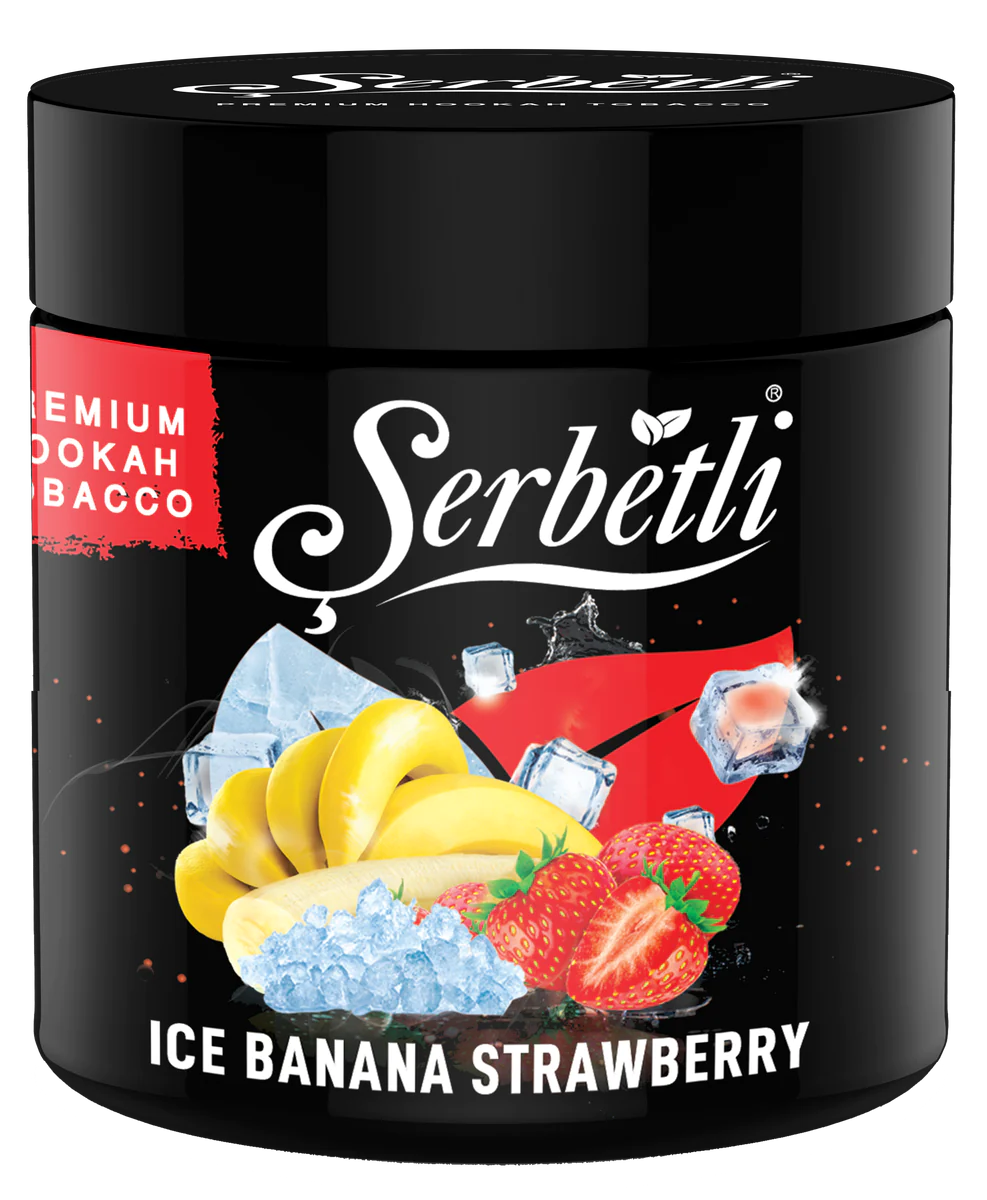 Serbetli Shisha Tobacco Ice Banana Strawberry - Lavoo