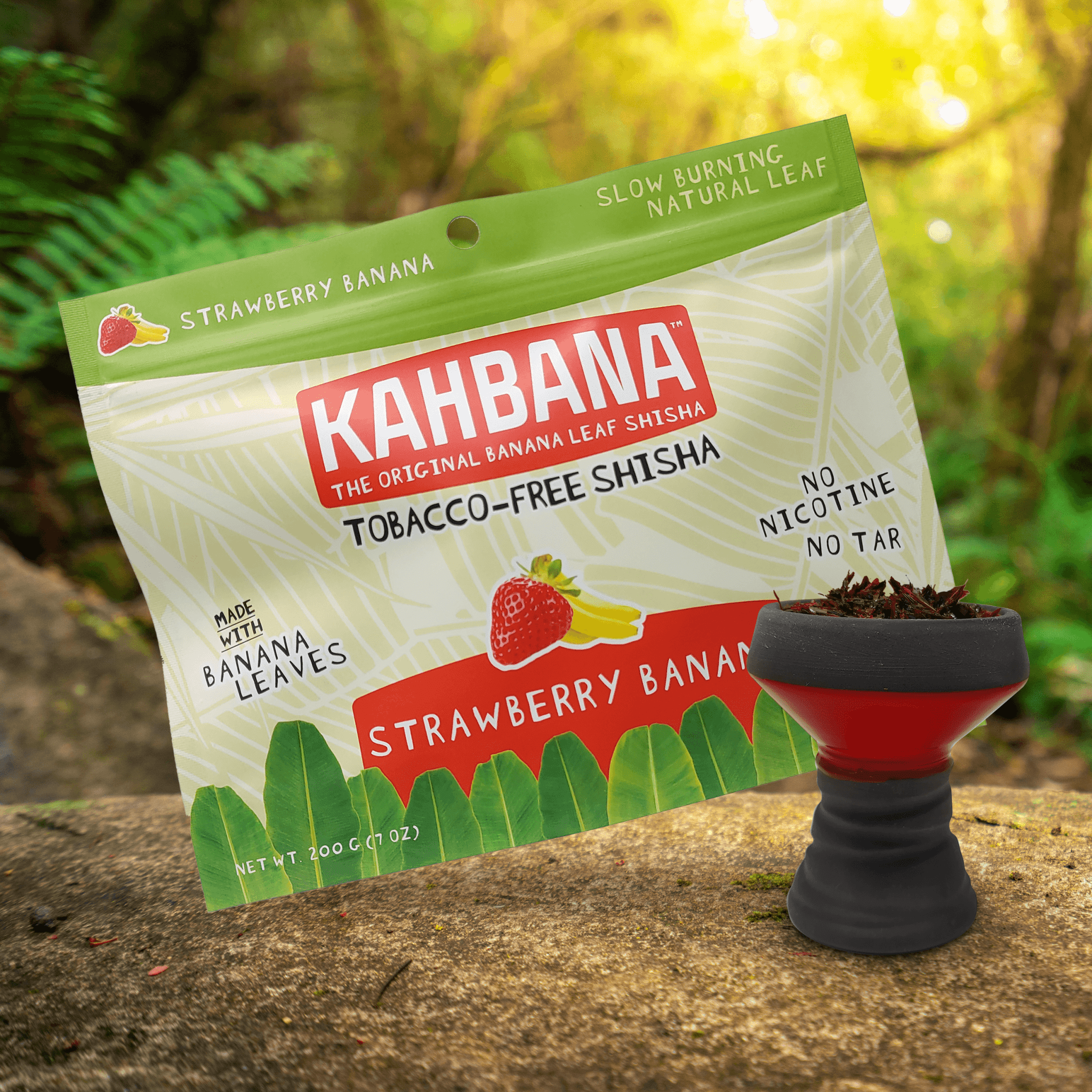 KAHBANA Original Banana Leaf Shisha Strawberry Banana - Lavoo