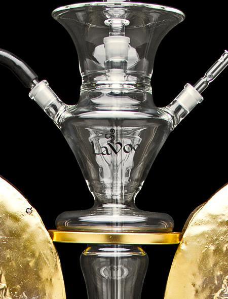 Lavoo ArchAngel Hookah with Handblown Glass and Rustic Wing Stand - Lavoo